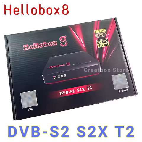 Hellobox 8 Satellite Receiver DVB Player hellobox8 Built-in WiFi DVB-S2 S2X T2/C H.265 HEVC Full HD 