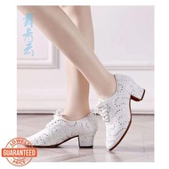 FA1 Mid-high Heel Lace-Up Dance Women's Shoes Square Dance Shoes Latin Dance Shoes