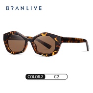 BRANLIVE DC’ แว่นกันแดดแฟชั่นผู้หญิงสีน้ําตาล poraloid