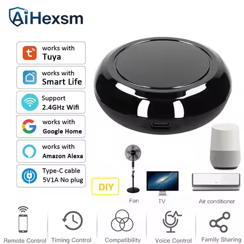 Tuya WiFi Smart IR Remote Controller Smart Alexa Home Infrared Universal Remote Blaster One for All 