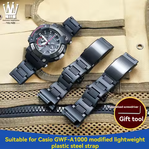 For Casio G-SHOCK Seventh Generation Frogman Watch GWF-A1000 Modified Lightweight Plastic Steel Watc