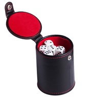 Factory Silenced Color Cup Velvet Cloth Entertainment Dice Cup PU Dice Cup Set KTV Dice Bar Leather 
