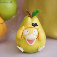 TIANCHUANG Psyduck Anime Figure, Under Pressure Kawaii Fruit Pear Psyduck, Creative Model Toy PVC Co