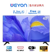 Sakura LED 40 inch TV Television  DVBT-2 Built in MYTV Led TV 32 inch Murah