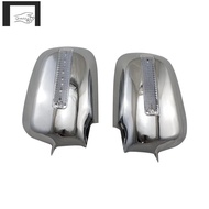 1Pair Car Rearview Door Mirror Covers with LED Replacement Parts for Honda CRV RD9 CR-V 2001 2002 2003 2004 2005 2006