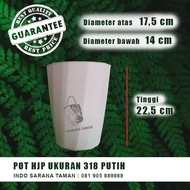 POT HJP 318 PUTIH Pot Tinggi Pot Plastik Pot Bunga Pot Tanaman Unik
