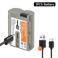 PALO 2450mAh En-El15 En-El15C แบตเตอรี่ Nikon USB En-El15-C Type-El15A En-El15B แบตเตอรี่กล้อง D750