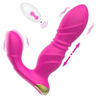 Female supplies telescopic prostate massager for men and wom女性用品伸缩前列腺男女按摩器女用后庭肛塞震动器夫妻情趣用品4.18