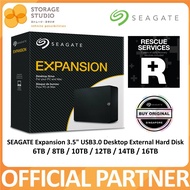 SEAGATE Expansion Desktop External Hard Disk 6TB / 8TB / 10TB/ 12TB / 16TB. SEAGATE Singapore Local Warranty 3 Years. **SEAGATE Official Partner**