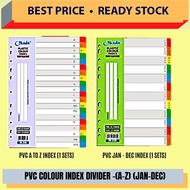 PVC INDEX DIVIDER-(A to Z) (JAN - DEC) / INDEX DIVIDER