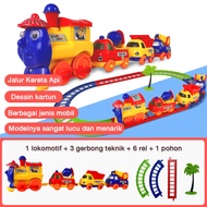 Jojotoy Mainan Anak Kereta Api Rail King Kereta Api Rel Panjang Kereta Api Mainan Kereta Api Thomas 