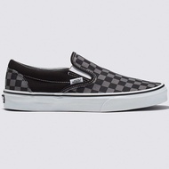 VANS SLIP ON CHECKERBOARD BLACK PEWTER SNEAKERS สินค้ามีประกันแท้