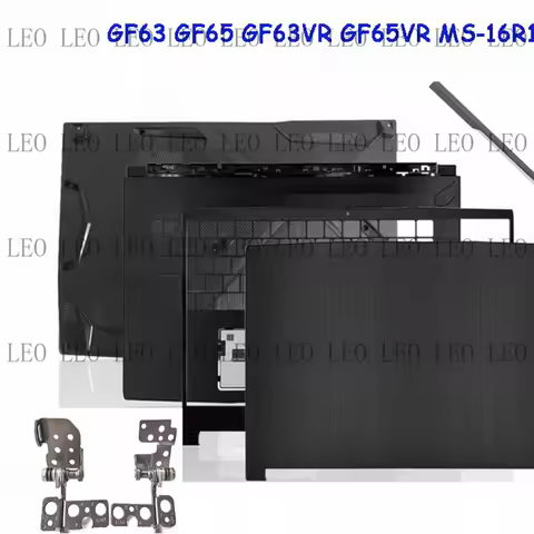 MY Back Cover Bezel Palmrest Bottom Case Hinge for MSI GF63 GF63VR GF65 8RD MS-16R1