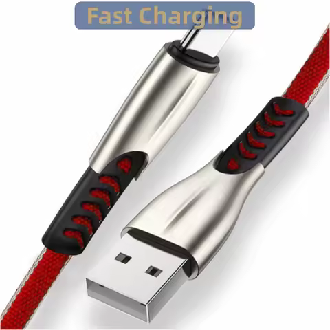USB Type C Cable Zinc Alloy 3A Super Fast Charging Data TYPE-C Charger Micro For Huawei Mate Mobile 