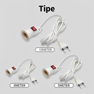 Hanging Lamp Fitting 2.1 M Cable 3 Meters 5 Meters 10 Meters Hanging Lamp Fitting Switch
