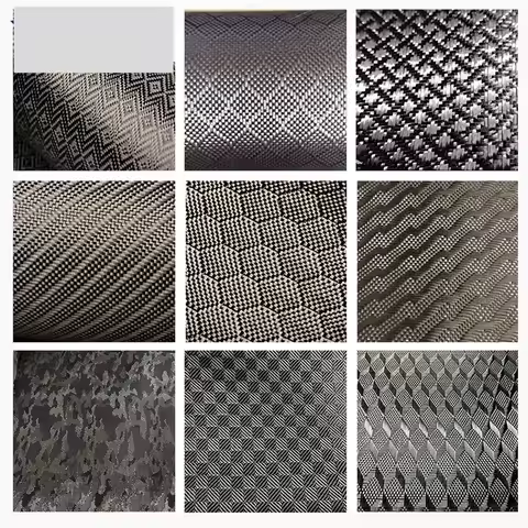 3k 200g twill Colored Carbon fiber cloth 3k240g plain carbon aramid kevlar hybrid fiber fabric with 