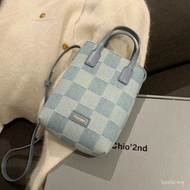 Women bag Sling Bag Handphone Bag  shoulder BagChio’2ndNanfeng Original Chessboard Plaid Handbags Female
