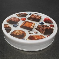 250ml Biscuit Container with colour aluminum/ plastic lid container/PET 22