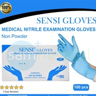 Sensi Nitrile Gloves Non Powder Nitrile Gloves @100