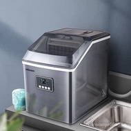 ✿FREE SHIPPING✿HICON Ice Maker Commercial Stall Small35/30KGHousehold Office Stainless Steel Automatic Square Ice Maker