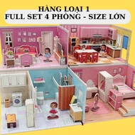 Lovely 3D house assembly toy set for children
