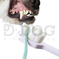 【 DIGNITY DOG 】 WAVE TOOTHBRUSH Pet Dental care Dog and Cat Plague tartar removal Black & White Colo