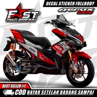 Decal Stiker striping AEROX 155 motif ducati Full body variasi-Decal Aerox 155 VVA Ducati