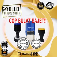 (BAJET) COP BULAT jenis biasa,index atau selfinking  untuk syarikat, kompeni, Logo