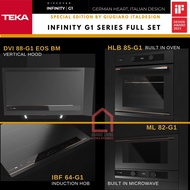 TEKA INFINITY G1 Induction Hob Vertical Hood Built in Oven-Microwave 