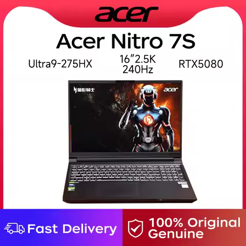 2025 Acer Nitro 7S 16-inch Laptop with Intel Core Ultra 9-275HX 32GB/2TB RTX 5080 SSD 2.5K 240Hz Gam