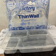 Victory Thin Wall Bento 4 Divider Lunch Box Lunch Box