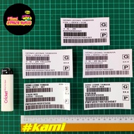 Yamaha Y15ZR Tail Barcode Sticker, barcode y15zr tail barcode
