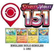 151 English: Holo Singles #1-150
