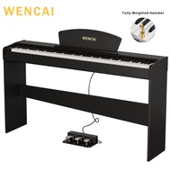 WENCAI 88 Key Digital Piano Keyboard  Action Full-size Digital Pianos for Beginners Adults Wooden Up