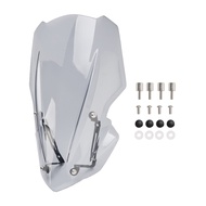 กระจกหน้ารถ Areyourshop หน้าจอเหล็กยึดสำหรับคาวาซากิ Z900 2017-2018 CLEAR