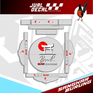 Stiker Decal Tebok Murai bATU BNR Black Japanese Kevlar Series Kandang 1 2 3 4