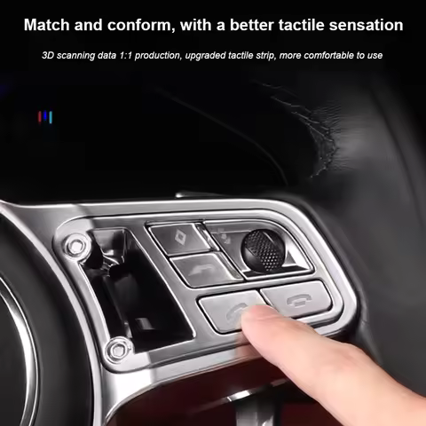 For Porsche Cayenne Panamera Macan 911 718 Car Steering Wheel GTS Kit Multi-function Switch Button D