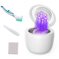Ultrasonic Retainer Cleaner 45kHz Dental Cleaning Machine With 6 U/V Lights Adjustable Buzzer Alarm