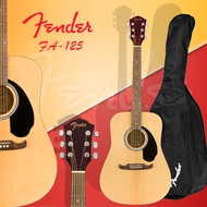 Fender FA-125 กีต้าร์โปร่ง Fender FA125 Fender FA 125 ฟรี กระเป๋า ปิ๊ก และตารางคอร์ดกีต้าร์ ประกันศู