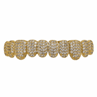 THANKSKY Hiphop Bộ răng giả Bộ trên và dưới Thiết kế có thể tháo rời Dán Răng Charm Quà tặng Đá quý