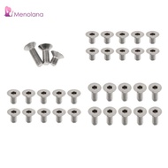 [Menolana] 10pcs M3 Polished Titanium  screw Hex Allen Socket  Screws, M3 x 6mm, M3 x 8mm, M3 x 10mm