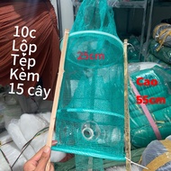 5 -10 improved shrimp roofing 25 x 55cm, 3mm mesh to catch shrimp, shiny fish, eels...