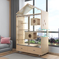 ❄◊❉vipcats cat cage villa luxury sky garden solid wood cat nest cat house panoramic sunshine house cat cabinet