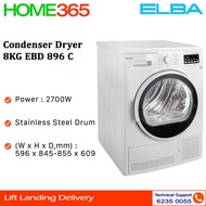 Elba Condenser Dryer 8KG EBD 896 C