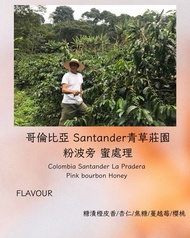 ［甜蜜香橙🍊］🚚 $300包順豐🚚❗️香港新鮮烘焙❗️ 哥倫比亞 Santander青草莊園 粉波旁 蜜處理 中淺烘精品手沖soe咖啡豆200g