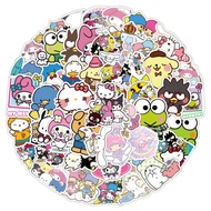 50pcs Mix Kitty melody stickers 50 Sheets Sanrio Graffiti stickers Collection Decorative stickers Wa