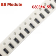 100pcs 0603*4 8P4R 2*4P Network Resistor SMD array 0 ~ 1M 1 10 22 47 100 220 330 470 1K 2.2K 4.7K 10