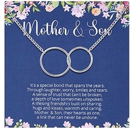 Mother and Son Necklace, Mom Gift from Son, Mother Necklace from Sons, Sons to Mom Birthday Christma