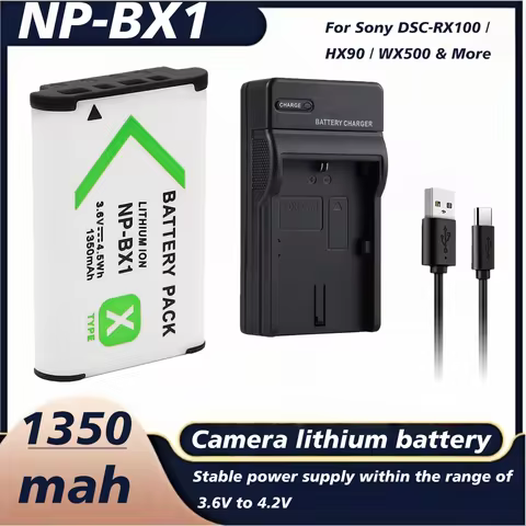1-3PCS 1350mAh Battery NP-BX1 NP BX1 For SONY M6 M3 M5 M2 M4 M1RX1 RX1R HX90 WX350 WX300 HX90 HX400