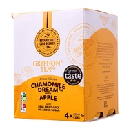 Gryphon Tea Company Chamomile Dream with Apple Cold Brew Sparkling Tea Cans Pack of 5 (4 x 250ml)